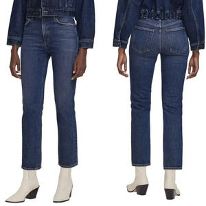 NWT $230 AGOLDE Denim Wilder Mid-Rise Cropped Straight Leg Jeans